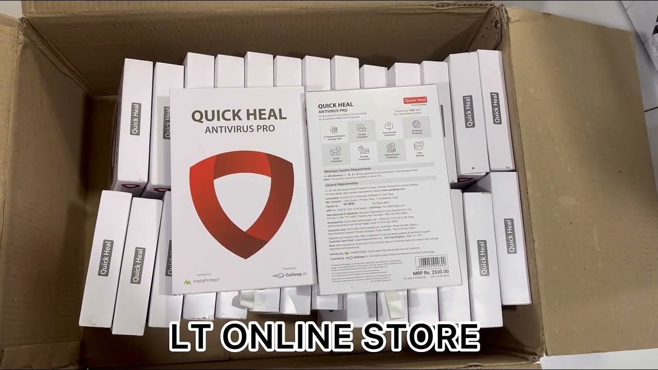 (New) 2 User, 3 Year, Quick Heal Antivirus Pro