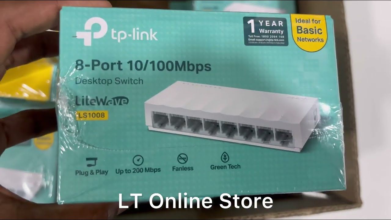 (New) TP-Link LS1008 8 Ports 10/100Mbps Desktop Switch