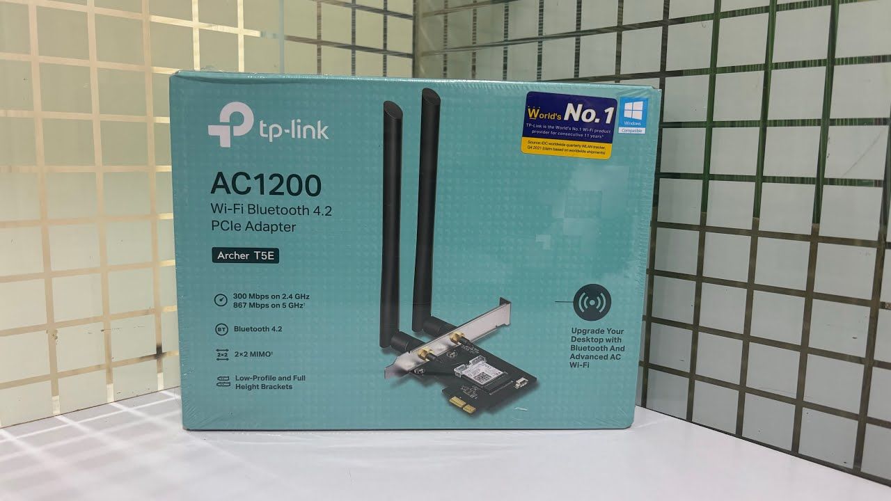 TP Link Archer T5E AC1200 Wi-Fi Bluetooth 4.2 PCIe Adapter TP Link Archer T5E AC1200 Wi-Fi Bluetooth 4.2 PCIe Adapter