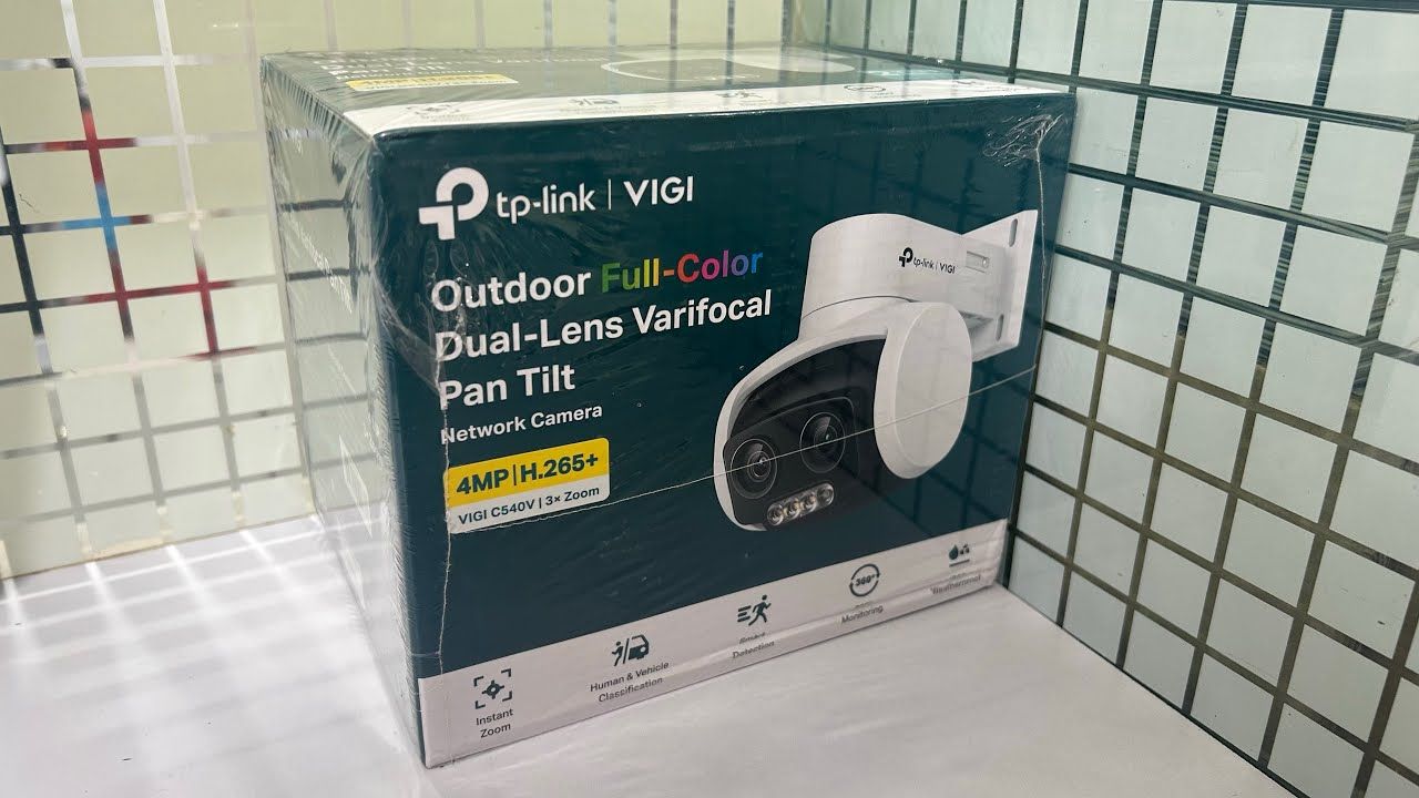 TP Link VIGI C540V 4MP Outdoor Full-Color Dual-Lens Varifocal Pan Tilt Network Camera TP Link VIGI C540V 4MP Outdoor Full-Color Dual-Lens Varifocal Pan Tilt Network Camera