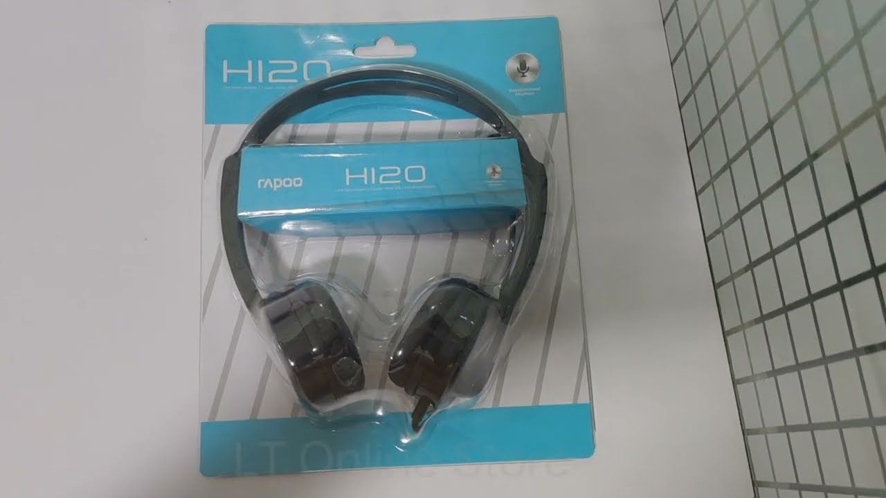 Rapoo H120 Wired USB Stereo Headset Black