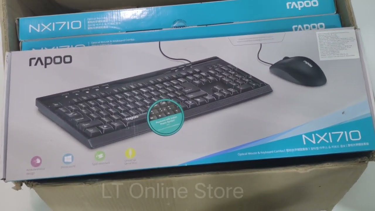 Rapoo NX1710 USB Keyboard Mouse