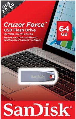 SanDisk 64GB Cruzer Force Pen drive, CZ71
