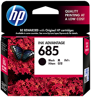 HP 685 Black Ink Cartridge