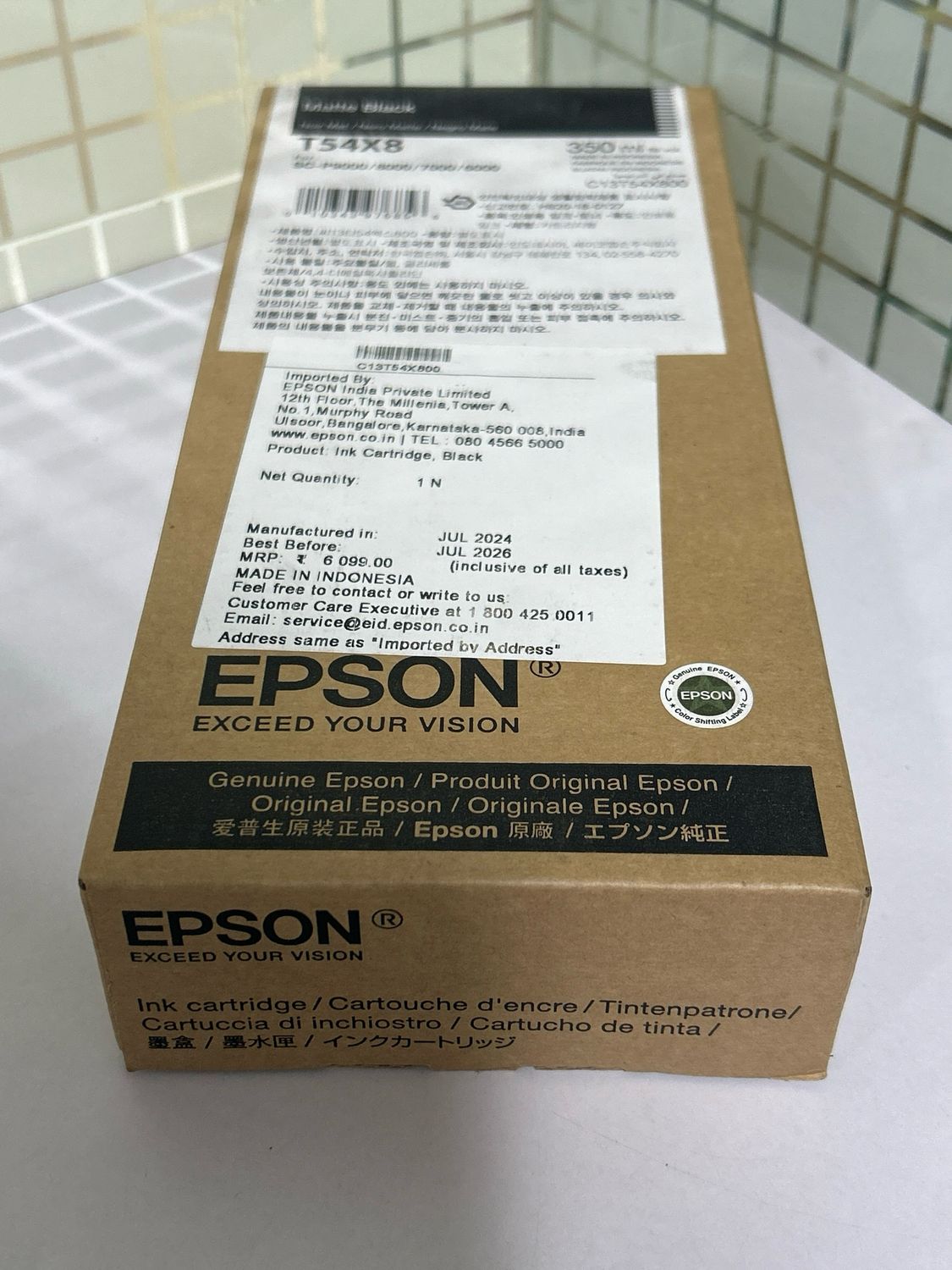 Epson Matte Black T54X800 UltraChrome HDX/HD 350ml Epson Matte Black T54X800 UltraChrome HDX/HD 350ml