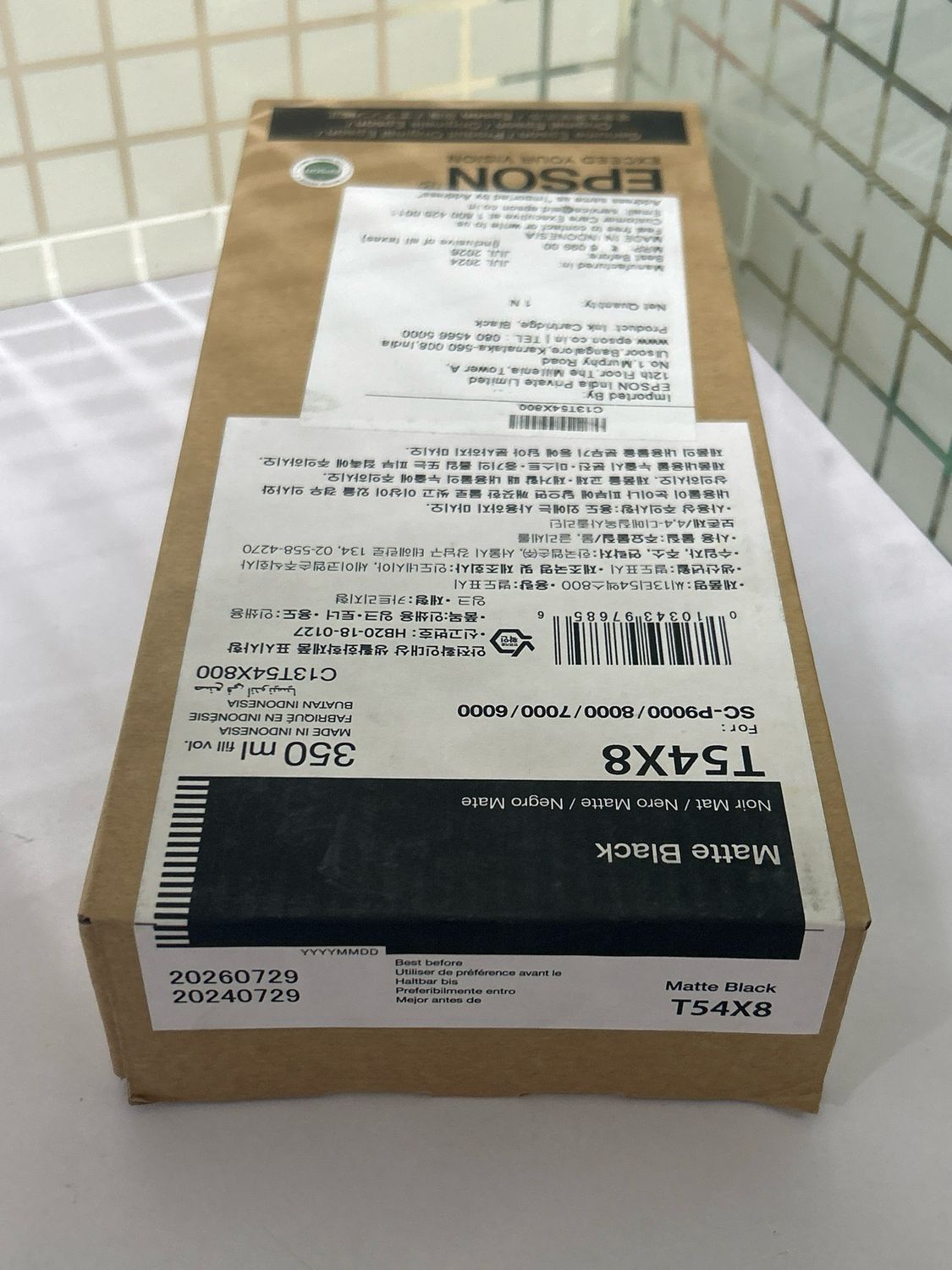 Epson Matte Black T54X800 UltraChrome HDX/HD 350ml Epson Matte Black T54X800 UltraChrome HDX/HD 350ml