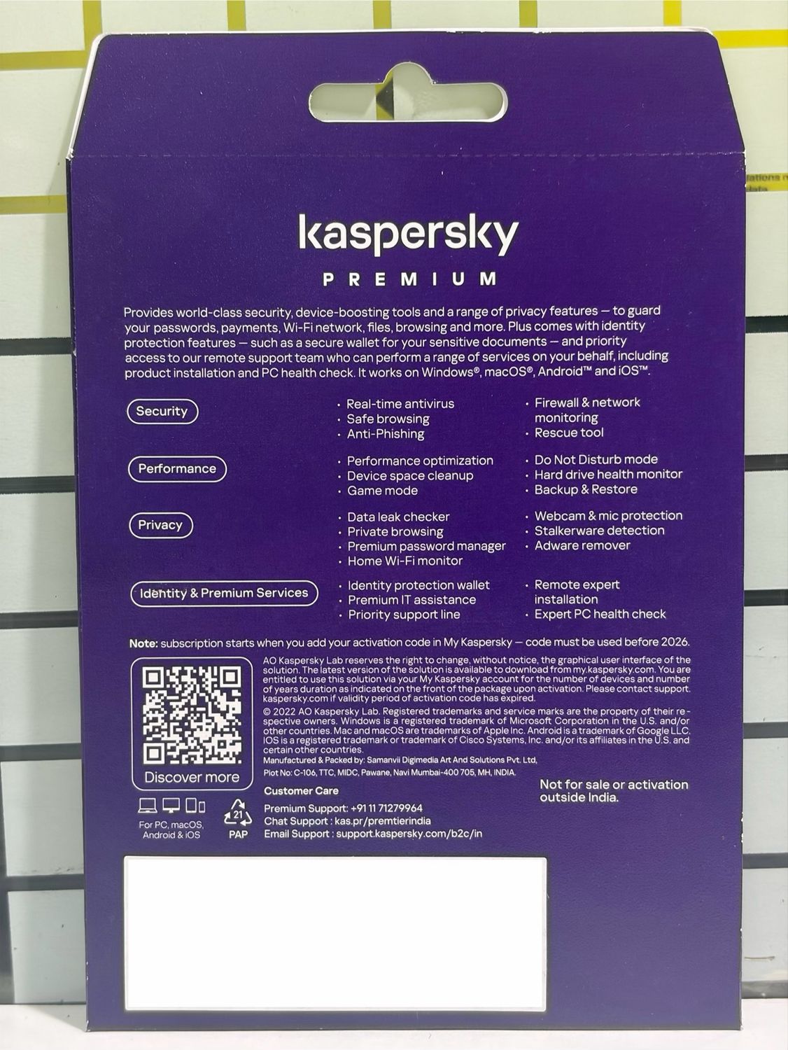 Renewal, 3 User, 1 Year, Kaspersky Premium Renewal, 3 User, 1 Year, Kaspersky Premium