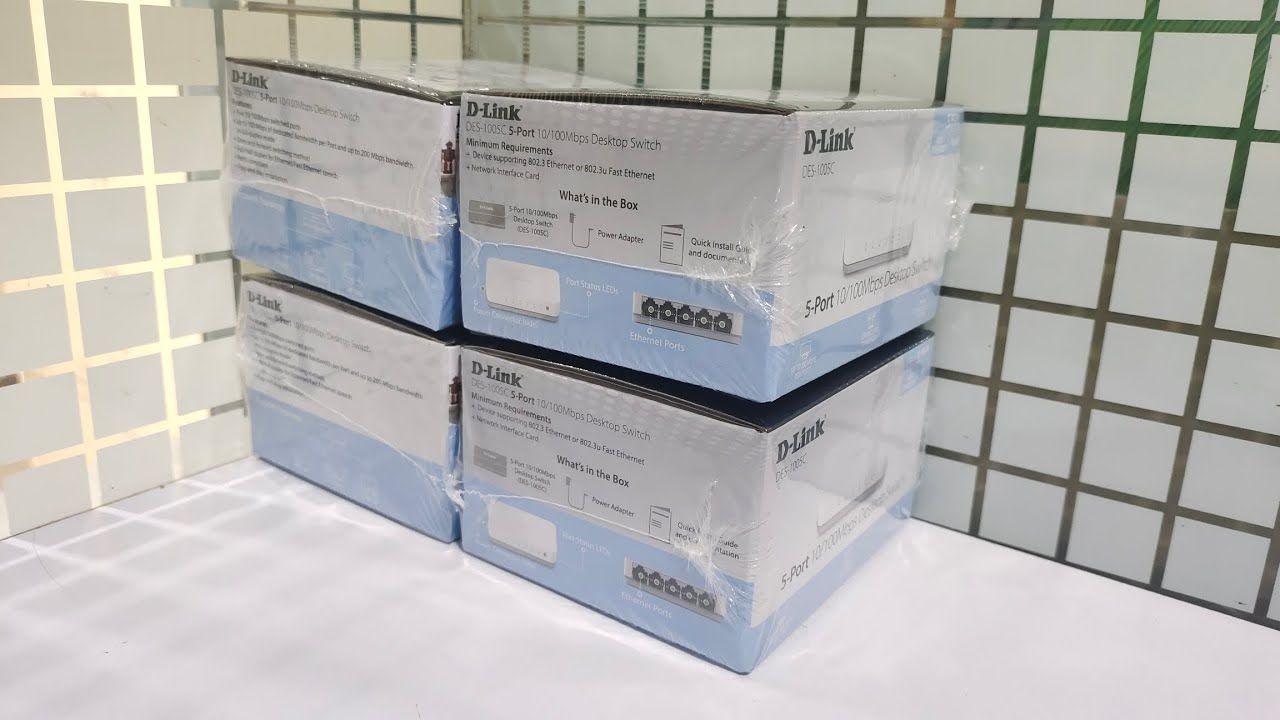 D-Link DES-1005C 5-Port Network Switch (pack of 10)