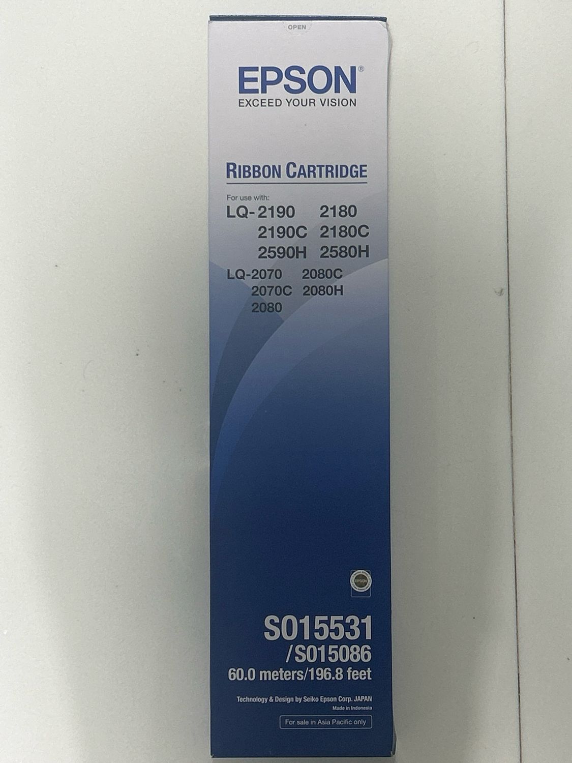 Epson LQ-2190, 2170, 2180, 2590, 2580, 2070, 2080 Ribbon Cartridge Epson LQ-2190, 2170, 2180, 2590, 2580, 2070, 2080 Ribbon Cartridge