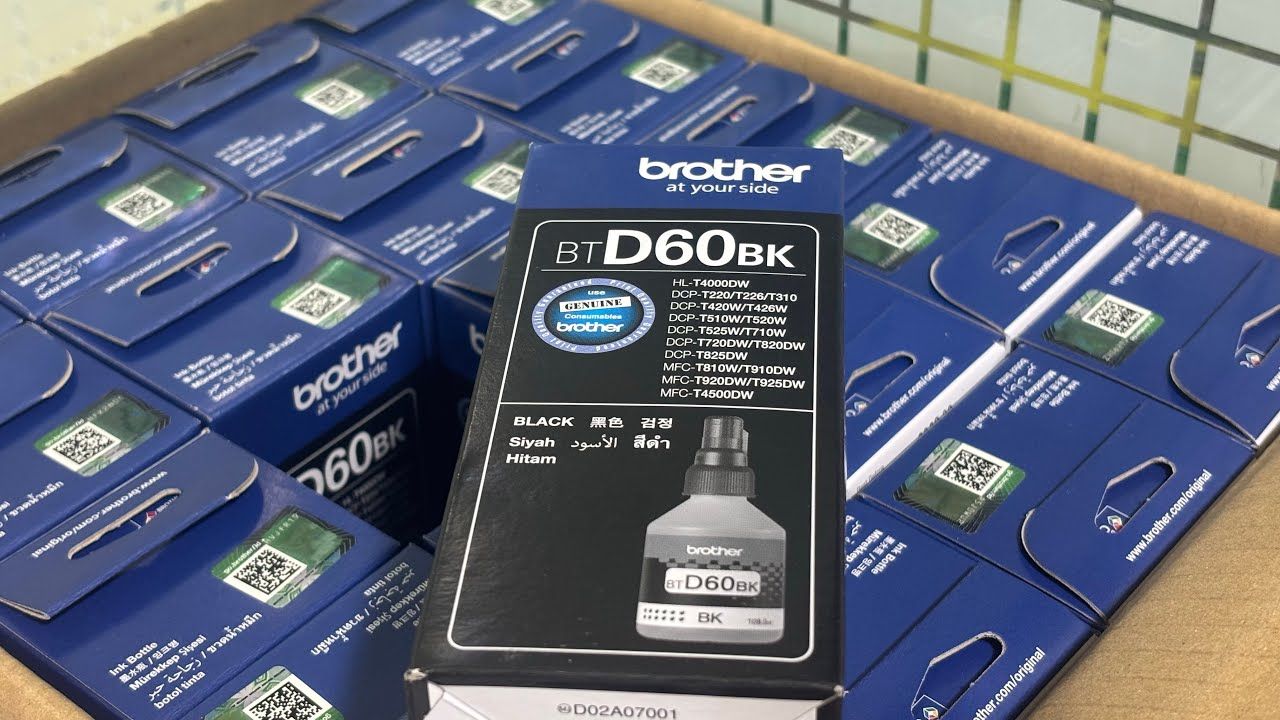 Brother D60BK Black ink Bottle Brother D60BK Black ink Bottle
