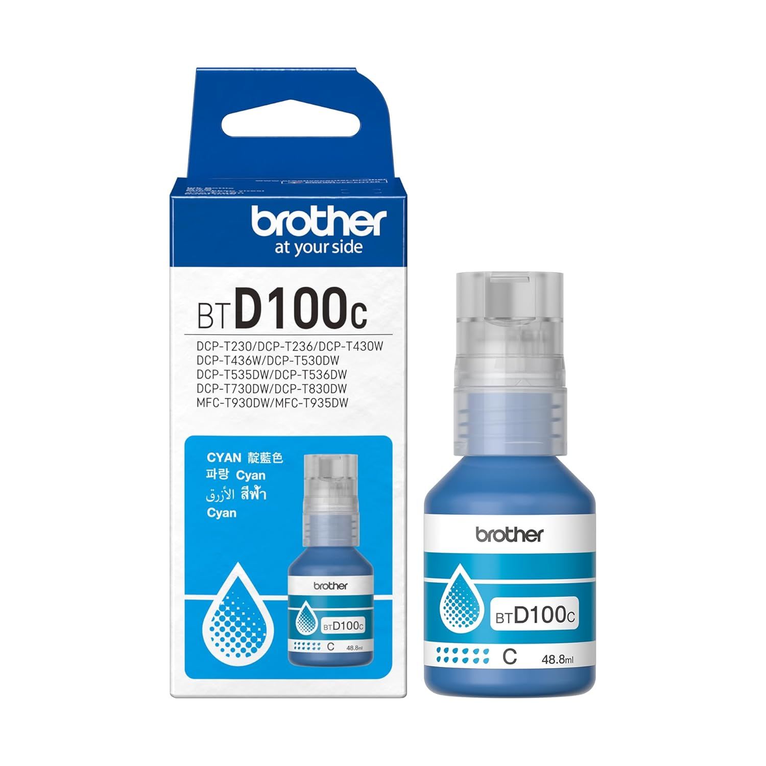 Brother BTD100C Cyan Ink Bottle Brother BTD100C Cyan Ink Bottle