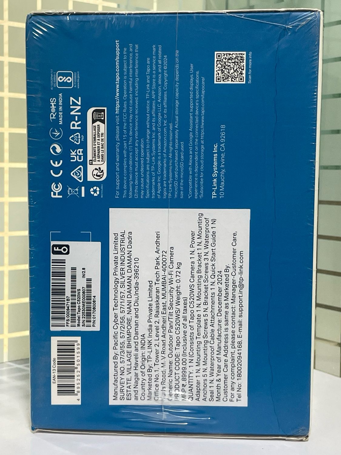 TP-Link Tapo C520WS 2K QHD 4MP Outdoor Pan/Tilt Wi-Fi Camera