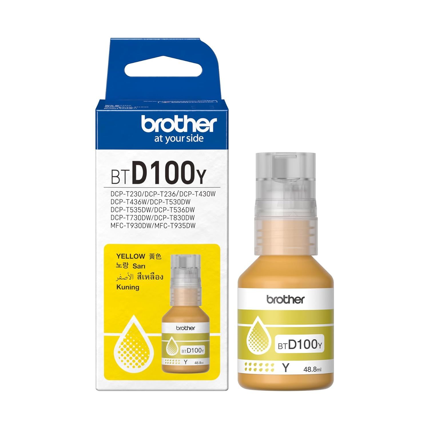 Brother BTD100Y Yellow Ink Bottle