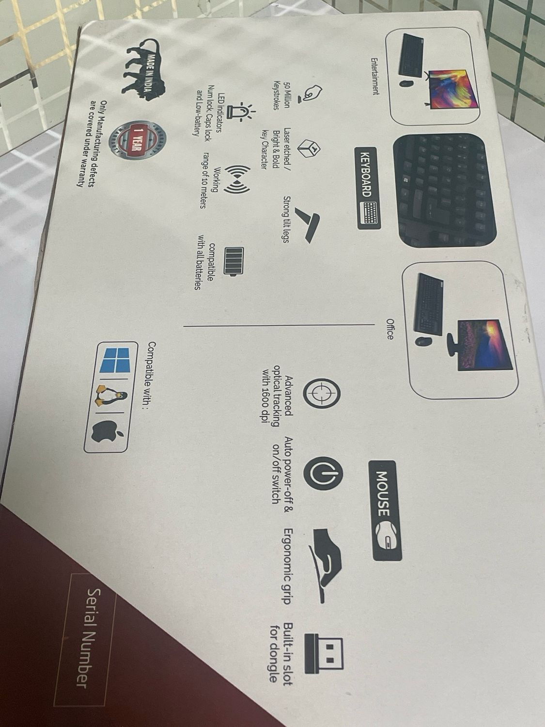 TVS Platina Mechanical Wireless Keyboard Mouse