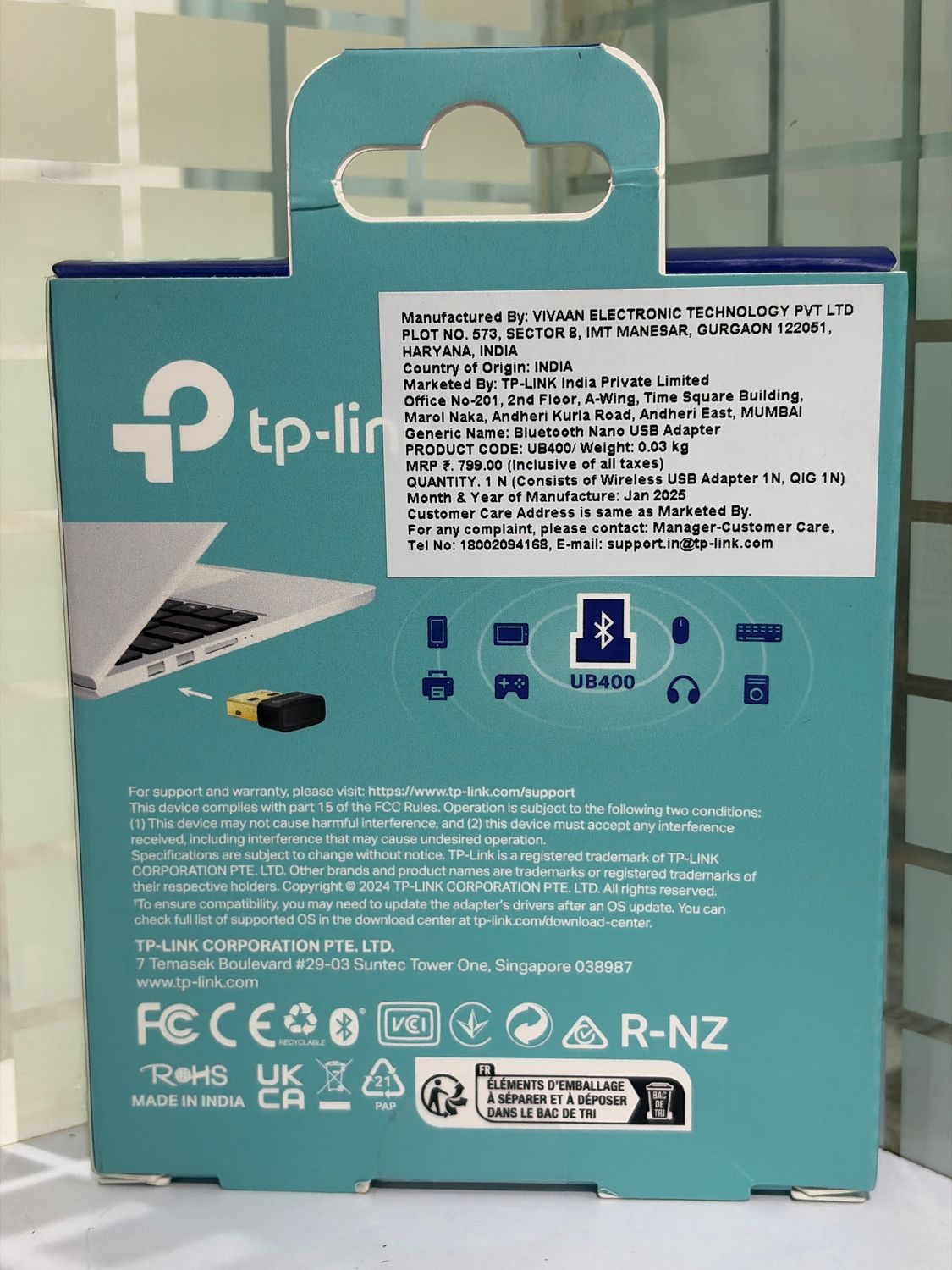 TP-Link UB400 USB Bluetooth Adapter TP-Link UB400 USB Bluetooth Adapter