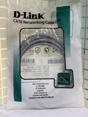 D-Link 3mtr Cat-6 Patch Cord Lan Cable