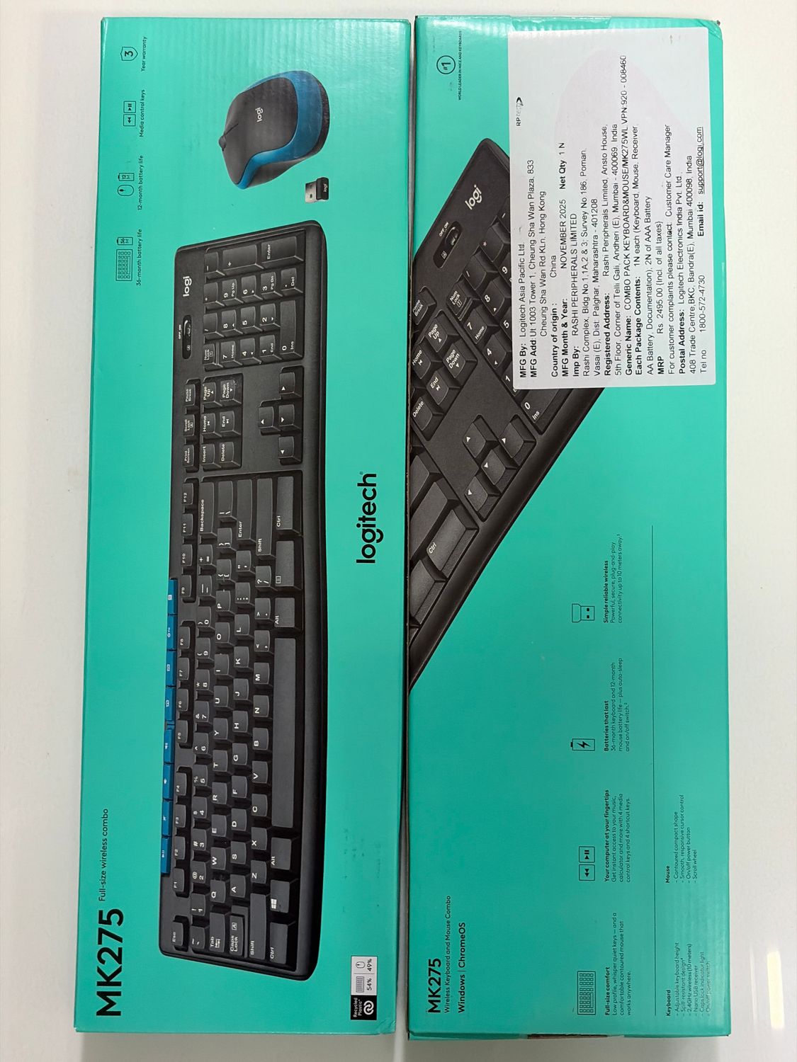 Logitech MK275 Wireless Keyboard Mouse