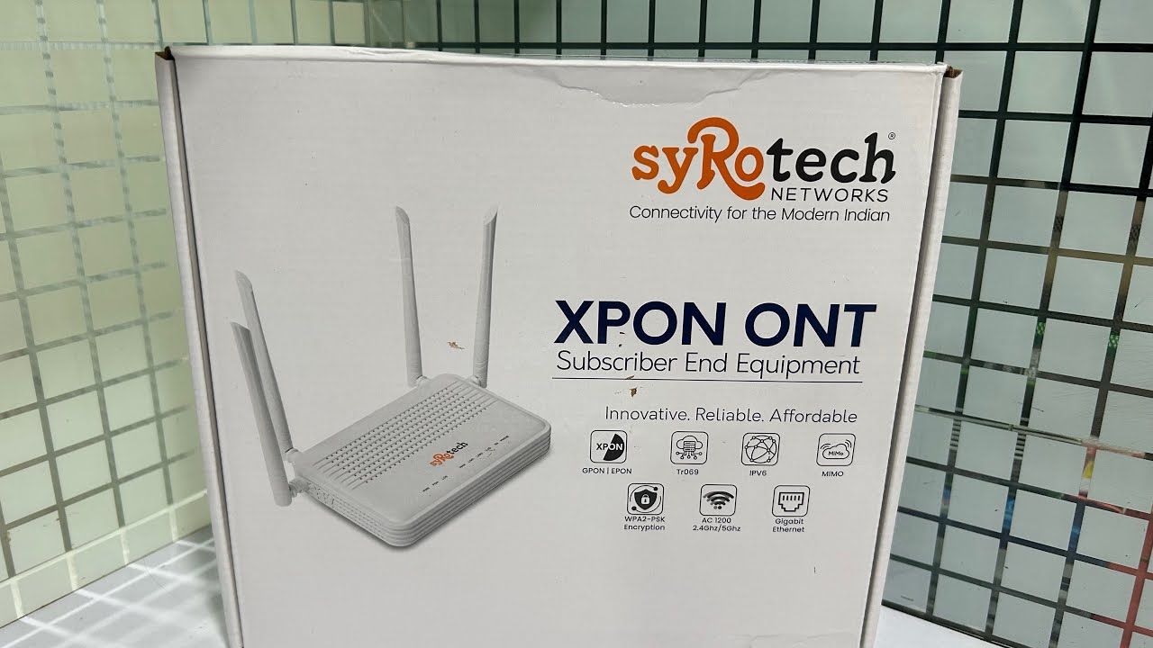 Syrotech Dual Band XPON ONT with 4 Antenna GPON 2010