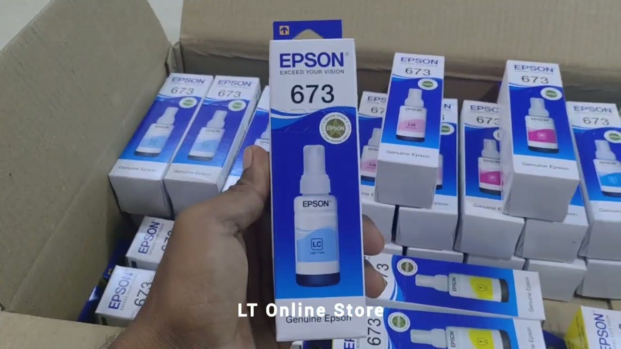 Epson 673 Light Cyan ink Bottle