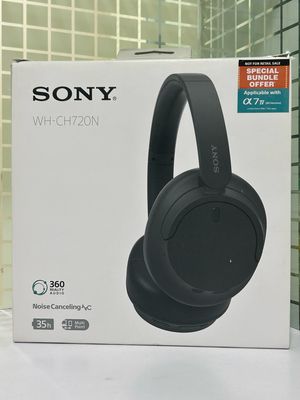 Sony WH-CH720N Noise Cancellation Wireless Bluetooth Over Ear Headphones - Black