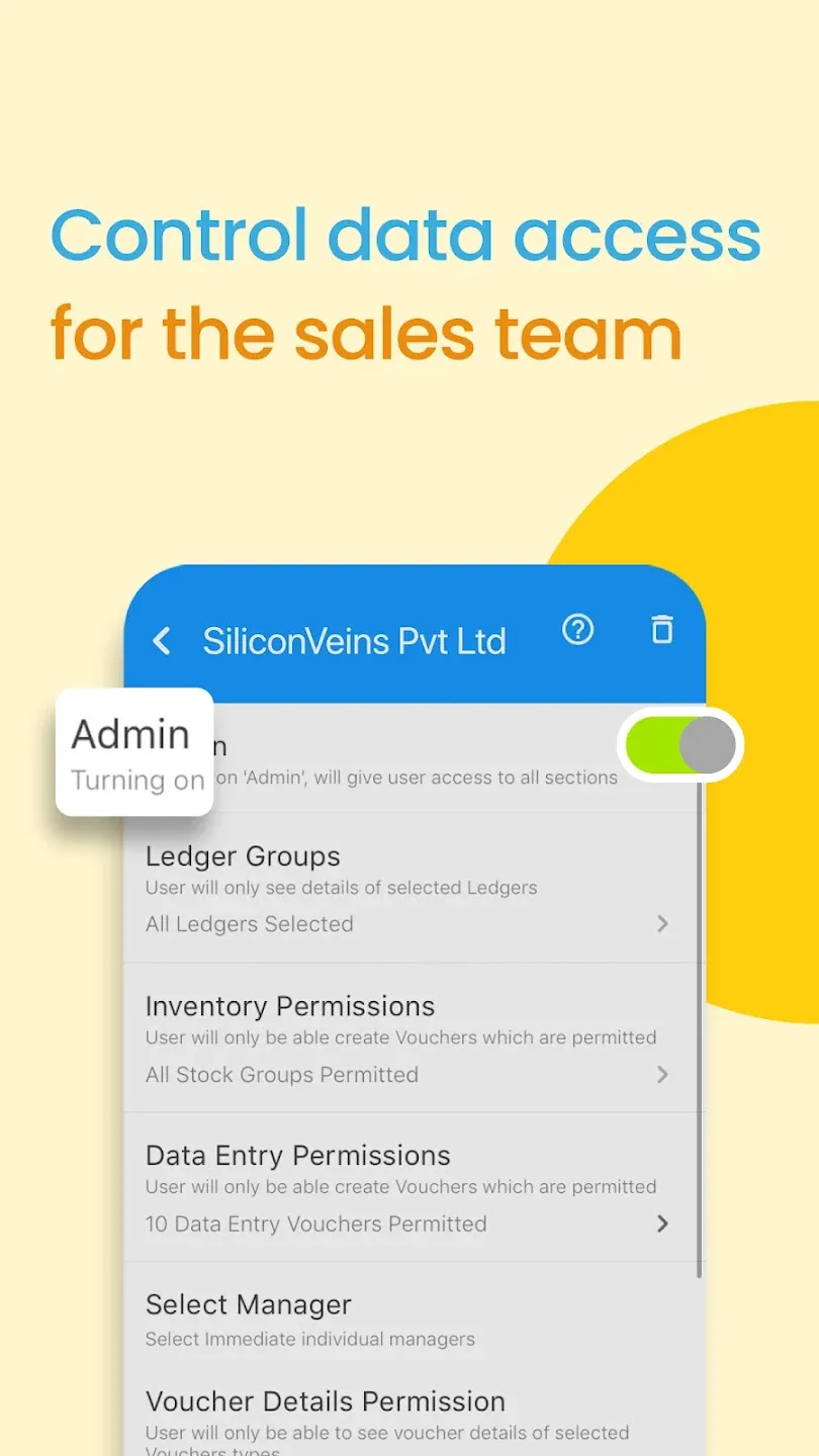 1 User, 1 Year, Biz Analyst for Tally Mobile App