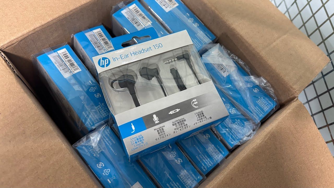 HP 150 in-Ear Headset with mic, Black