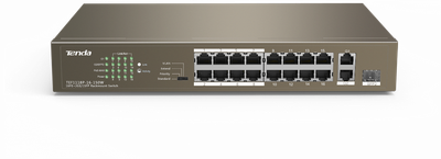 Tenda TEF1118P-16-150W 16FE+2GE/1SFP Desktop Switch With 16-Port PoE