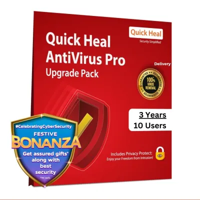 Renewal, 10 User, 3 Year, Quick Heal Antivirus Pro