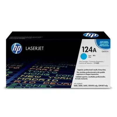HP Q6001A 124A Cyan Toner Cartridge