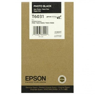 Epson T6031 Ink Cartridge, Photo Black