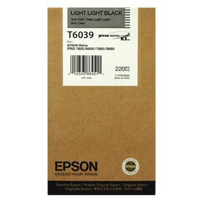 Epson T6039 Ink Cartridge, Light Light Black
