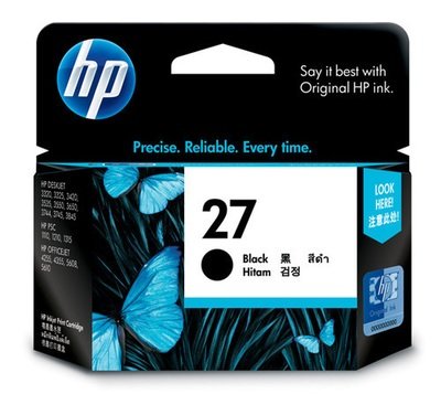 HP 27A Ink Cartridge, Black