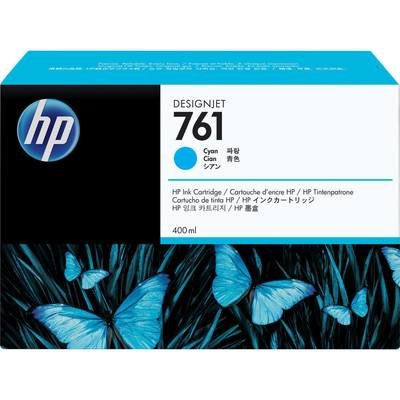 HP DesignJet 761 Ink Cartridge, Cyan 400ml, (CM994A)