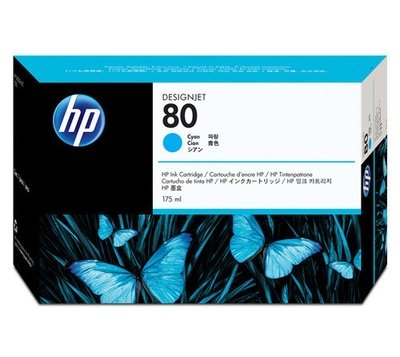 HP DesignJet 80 C4872A 175-ml Ink Cartridge, Cyan