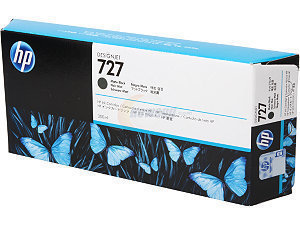 HP DesignJet 727 Ink Cartridge, Matte Black, 300ml HP DesignJet 727 Ink Cartridge, Matte Black, 300ml
