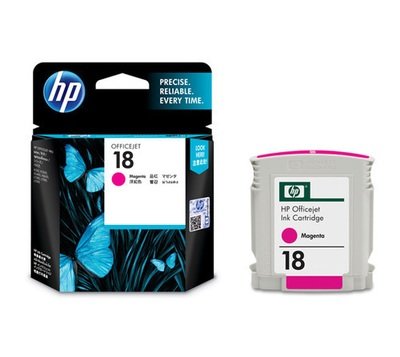 HP Officejet 18 Ink Cartridge, Magenta (C4938A)