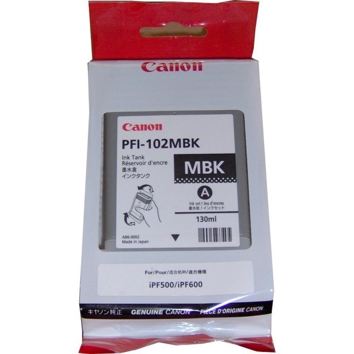 Canon 102 Ink Cartridge, Matte Black