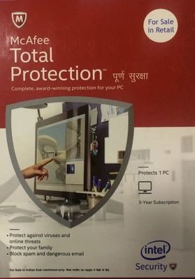 3 User, 3 Year, Mcafee Total Protection 3 User, 3 Year, Mcafee Total Protection