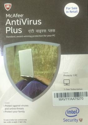 1 User, 1 Year, McAfee Antivirus Plus