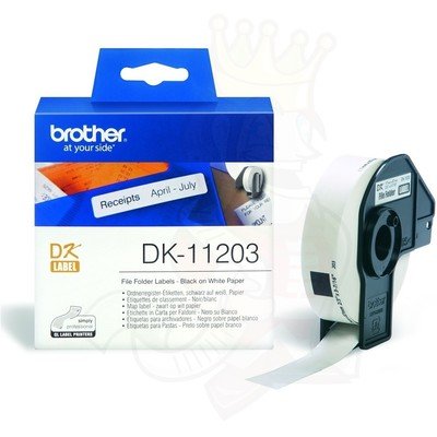 Brother DK11203 File Folder Label, 17mm X 87mm X 300pcs
