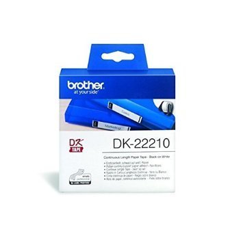 Brother DK22210 Continuous Length Paper Label, 29mm X 30.48m