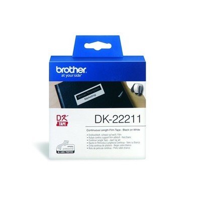 Brother Dk22211 Continuous Length Film White Label, 29mm X 15.24m
