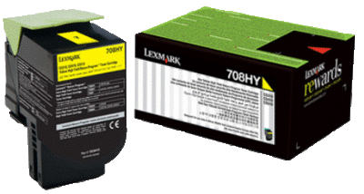 Lexmark 708HY Yellow Toner Cartridge