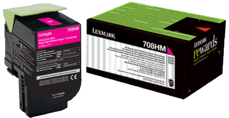 Lexmark 708HM Magenta Toner Cartridge