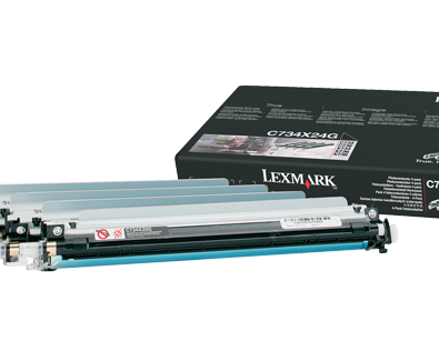 Lexmark C734X24G Color Photoconductor Unit, 4-Pack