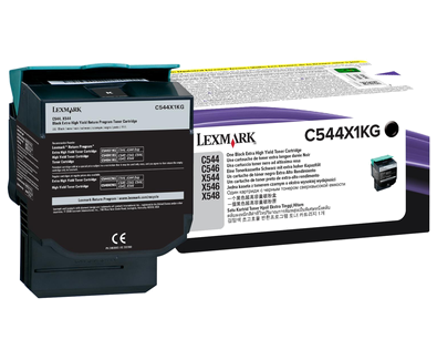 Lexmark C544X1KG Black Extra High Yield Toner Cartridge(6K
