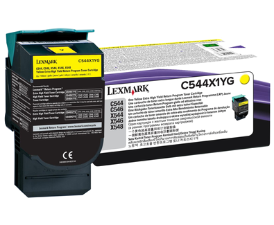 Lexmark C544X1YG Yellow Extra High Yield Toner Cartridge(4K