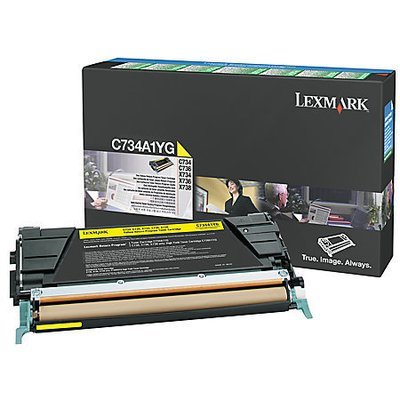 Lexmark C734A1YG Yellow Toner Cartridge