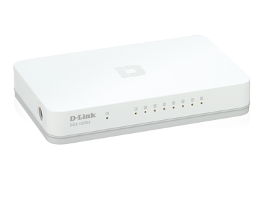 D-Link 8-Port 10/100Mbps Gigabit Easy Desktop Switch, DGS-1008A
