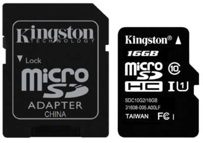 Kingston 16GB Memory Card, 80mbps, Class 10 Kingston 16GB Memory Card, 80mbps, Class 10